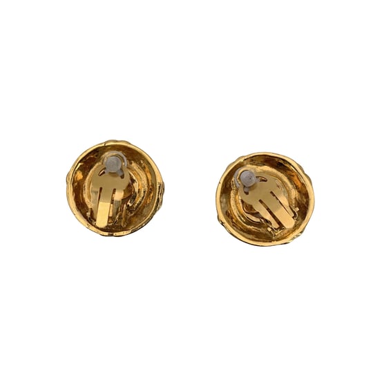 Chanel Vintage metalen oorbellen - Image 3