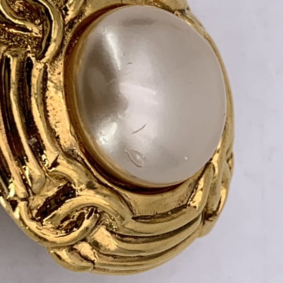 Chanel Vintage metalen oorbellen - Image 5
