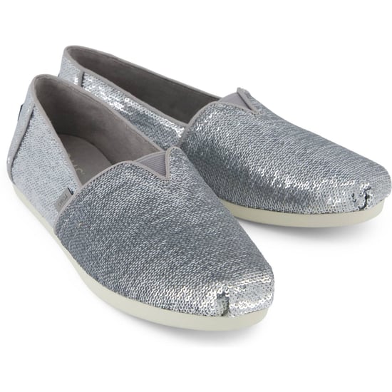 TOMS Alpargata Sequins Textiel Dames Zilveren Espadrilles - Image 3