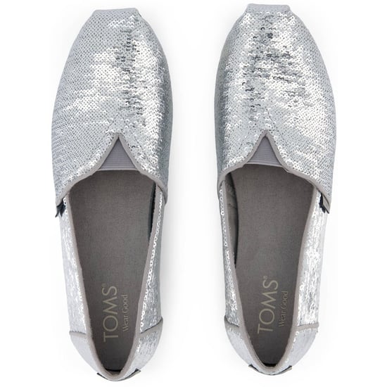 TOMS Alpargata Sequins Textiel Dames Zilveren Espadrilles - Image 5
