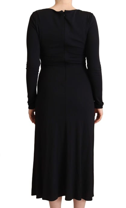 Pinko Lange Mouwen Jersey Midi Jurk Aline - Image 4