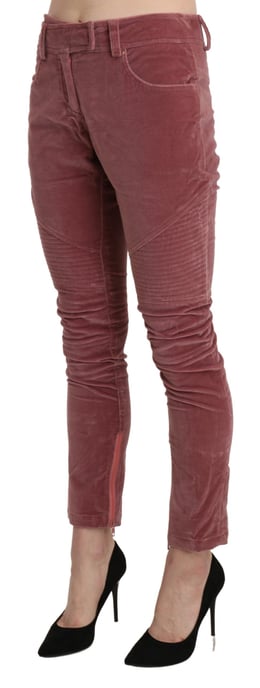 Velvet Skinny Broek met Ritsdetail - Image 2