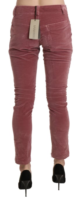 Velvet Skinny Broek met Ritsdetail - Image 3