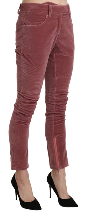Velvet Skinny Broek met Ritsdetail - Image 4