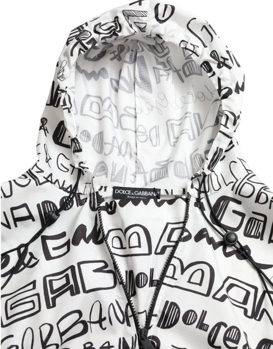 Hooded Graffitiprint Poncho Tsh83782 - Image 6