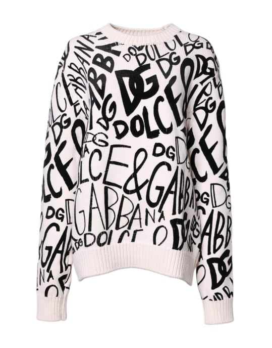 Dolce Gabbana Logo Gebreide Trui - Image 1
