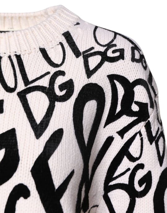 Dolce Gabbana Logo Gebreide Trui - Image 3
