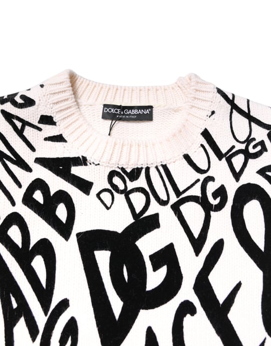 Dolce Gabbana Logo Gebreide Trui - Image 5