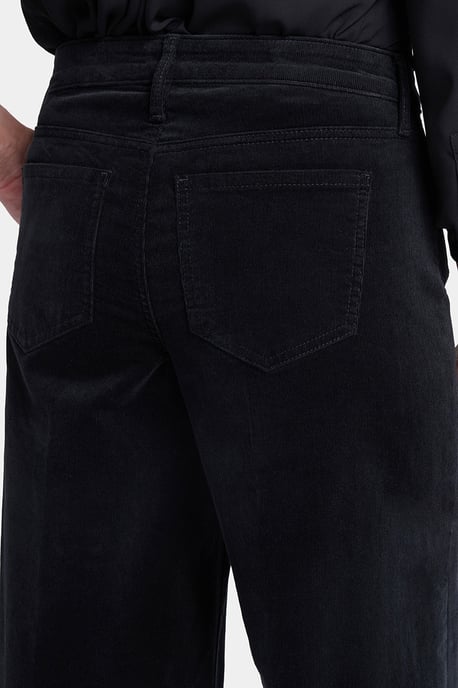 Teresa Brede Fluwelen Broek | Zwart - Image 3