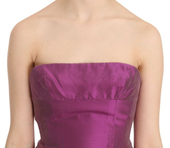 Mini-jurk Strapless Zijde Cocktail - Image 5