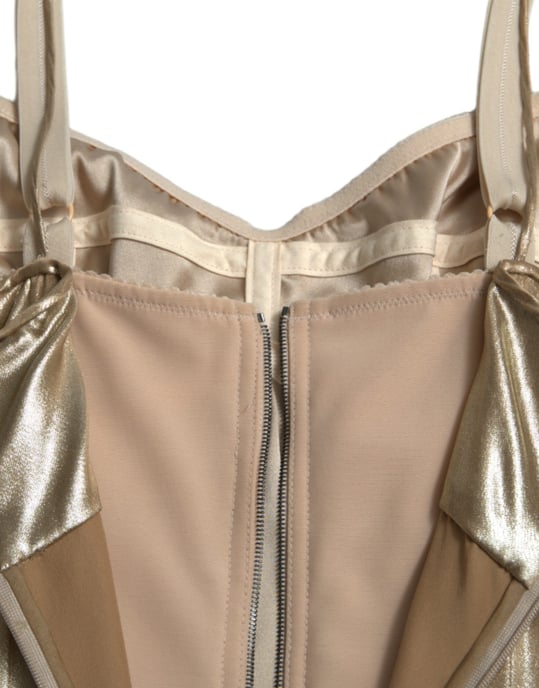Gouden Avondjurk Mouwloos V-hals Gown - Image 6