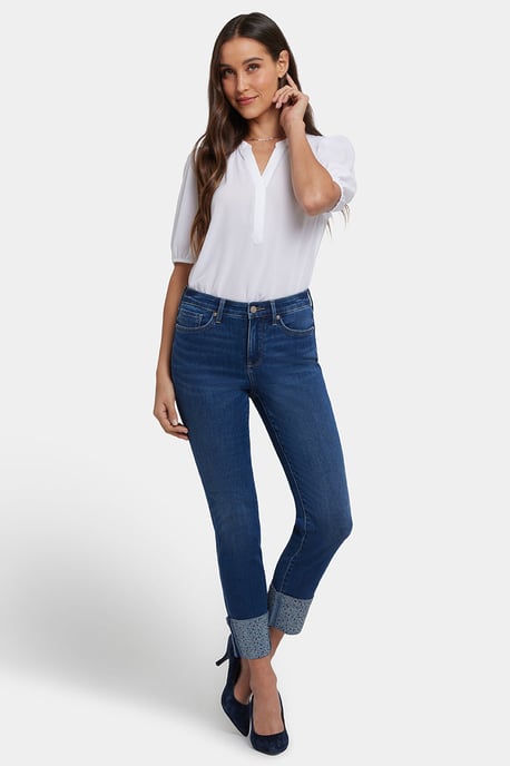 Sheri Slim Enkellange Jeans | Vintage Lapis - Image 1
