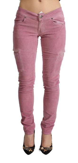 Corduroy Skinny Jeans Roze - Image 1