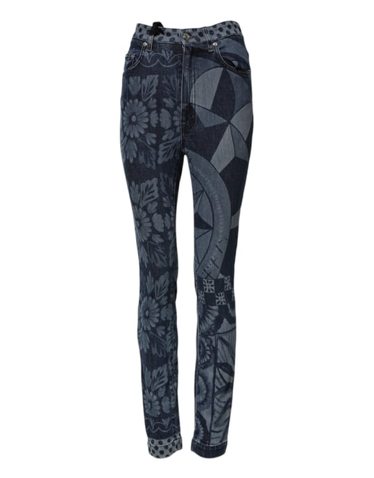 Gedrukte Denim Slim Jeans - Image 2