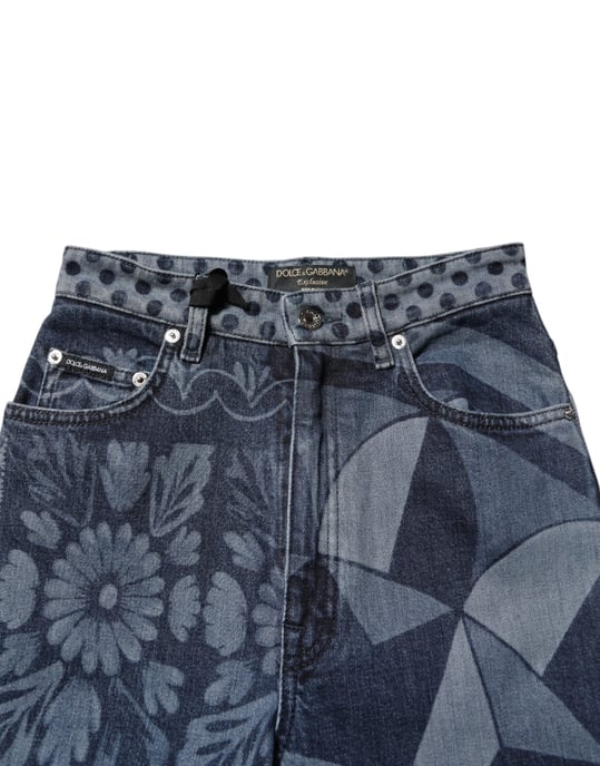 Gedrukte Denim Slim Jeans - Image 4