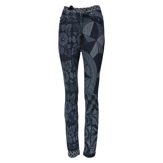 Gedrukte Denim Slim Jeans - Image 5