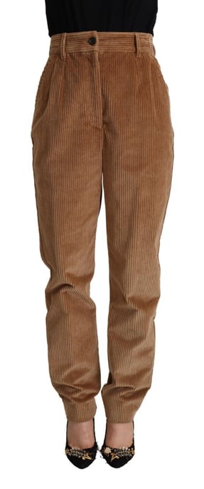 Katoenen Corduroy Broek Bruin - Image 1