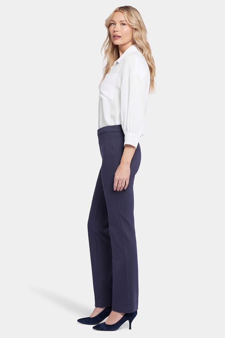Slimme Broek in Ponte Knit | Oxford Marineblauw - Image 4