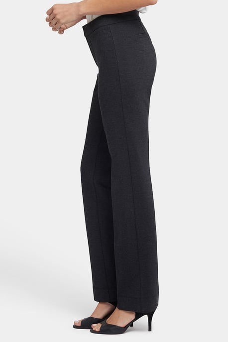 Slimme Broek in Ponte Knit | Charcoal Heather - Image 2