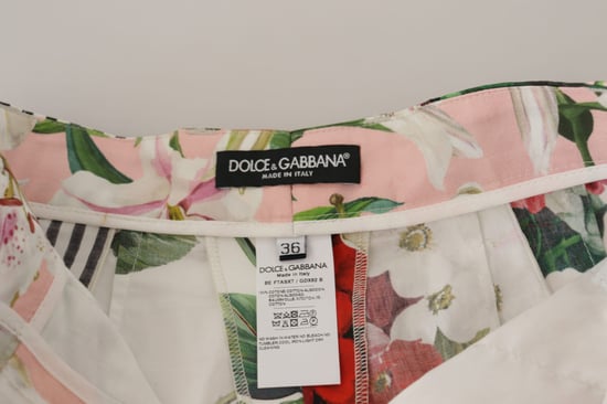 Bloemen Patchwork Hoge Taille Shorts - Image 5