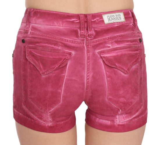Plein Sud Pan70241 Roze Denim Shorts - Image 4