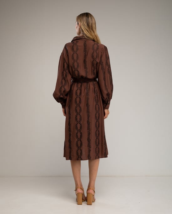 Overhemd jurk met riem - Image 3