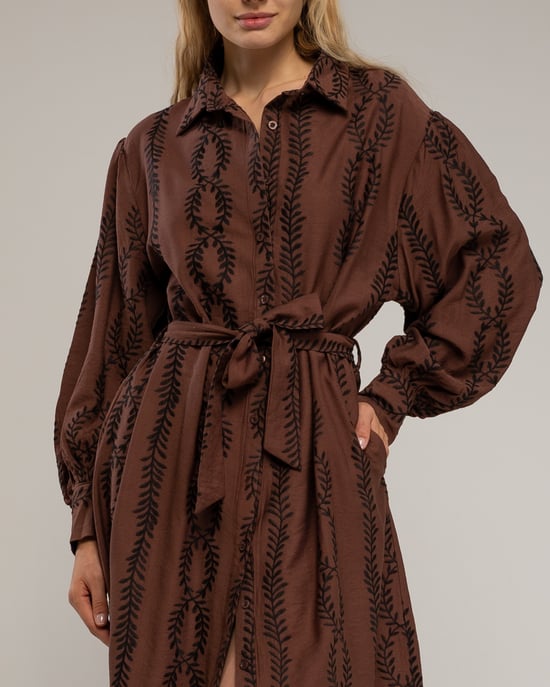 Overhemd jurk met riem - Image 4