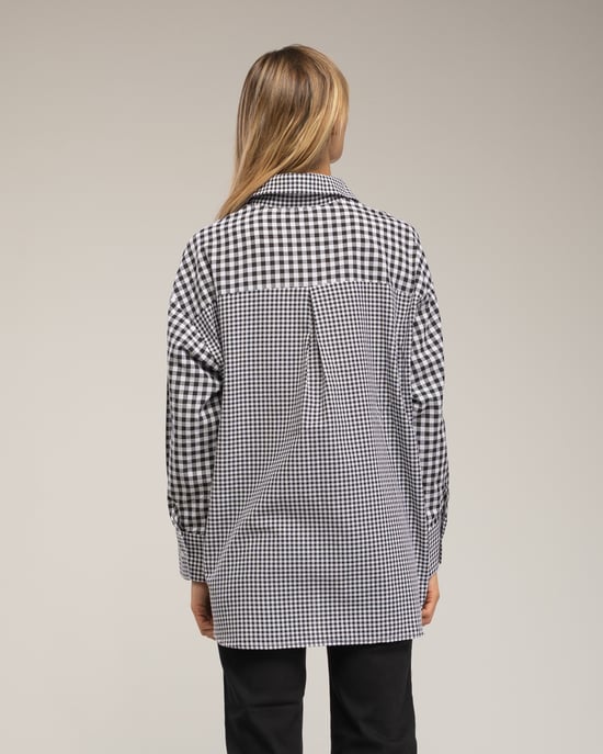 Oversized geruite overhemd - Image 2