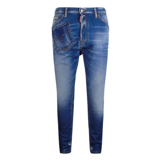 Dsquared2 Relax Lange Kruis Blauwe Denim Jeans - Image 1