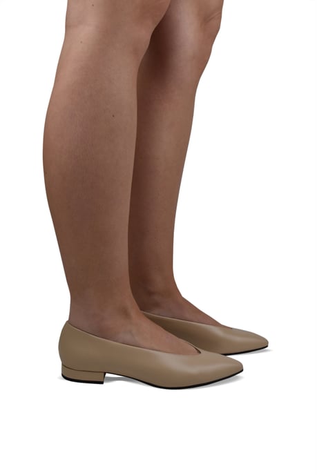 Loro Piana Rebecca ballerina's Beige - Image 2