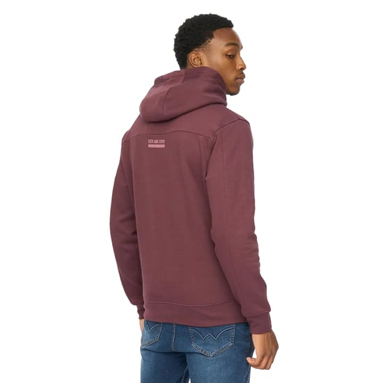Duck and Cover Heren Ashland Hoodie (Rozijn) - Image 2