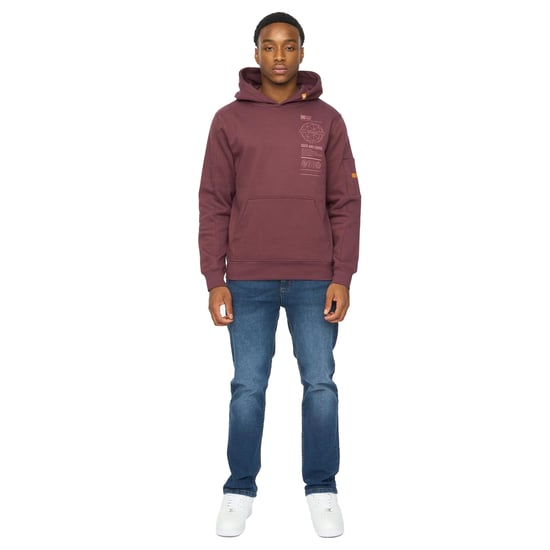 Duck and Cover Heren Ashland Hoodie (Rozijn) - Image 4