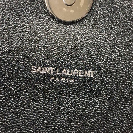 Saint Laurent Chevron Quilted Medium College Top Handle Bag in zwart leer - Image 6