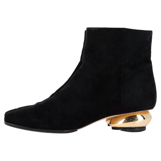 Stuart Weitzman Freja enkellaarsjes in zwart suède - Image 4