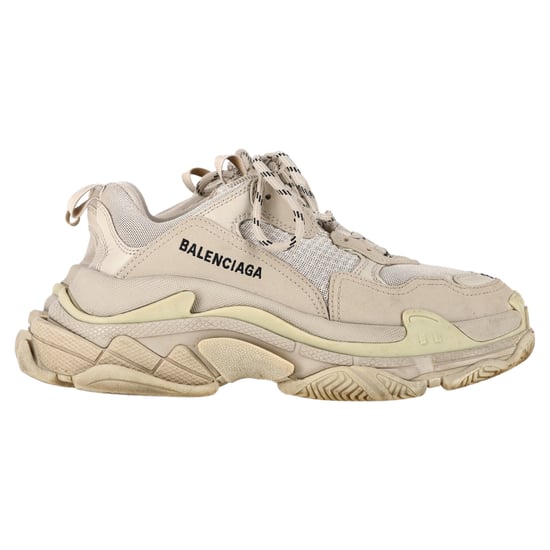 Balenciaga Triple S sneakers in beige polyester - Image 1
