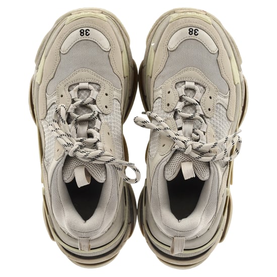 Balenciaga Triple S sneakers in beige polyester - Image 3