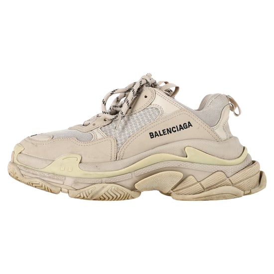 Balenciaga Triple S sneakers in beige polyester - Image 4