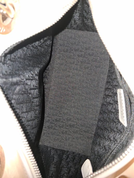 Dior Medium Lady Dior handtas met handvat in ivoorkleurig lakleer - Image 5