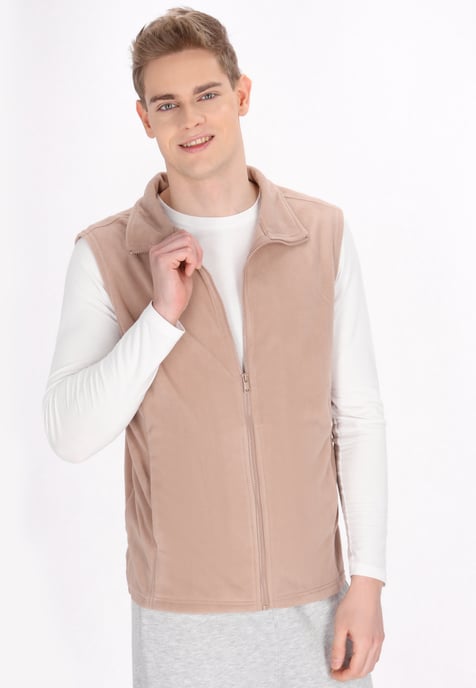 Mo Waistcoat Heren beige - Image 3