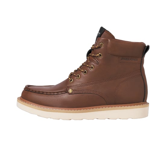 Jack And Jones Heren Archway Moc Toe Enkellaarsjes (Cognac) - Image 3