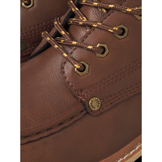 Jack And Jones Heren Archway Moc Toe Enkellaarsjes (Cognac) - Image 5