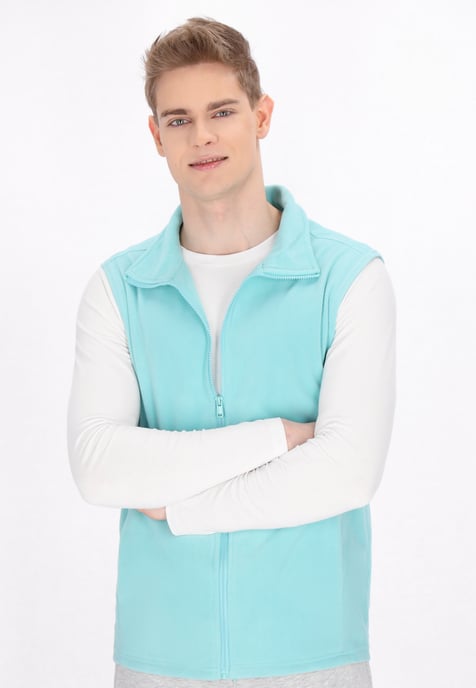 Mo Waistcoat Heren turkoois - Image 3