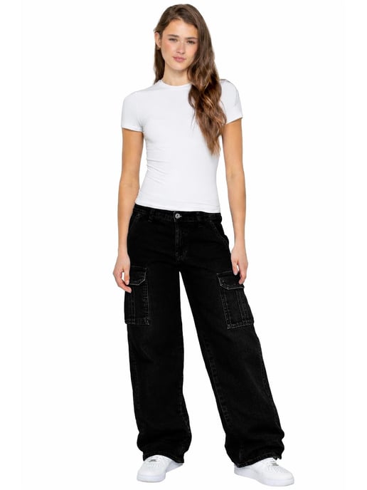 Enzo | Dames Cargo Baggy Jeans - Image 5