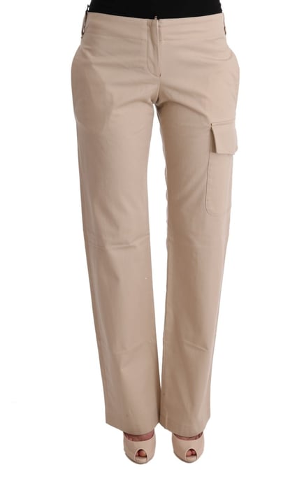 Beige Rechte Casual Broek - Image 1