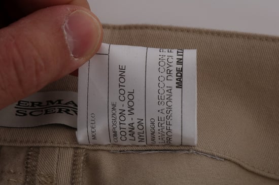 Beige Rechte Casual Broek - Image 6
