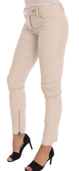 Katoenen Broek Met Rits in Bikerstijl - Image 2