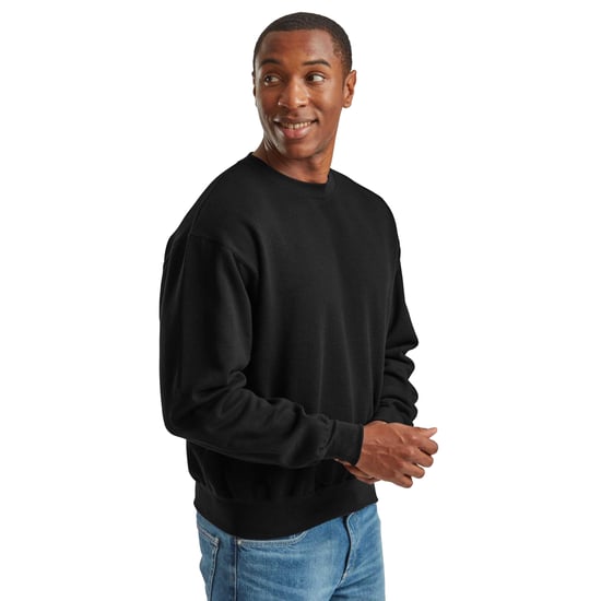 Fruit of the Loom Superkatoenen uniseks sweater voor volwassenen (Zwart) - Image 1