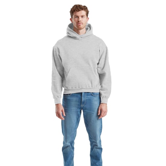 Fruit of the Loom Heren Supercotton Hoodie (Athletic Heather) - Image 2