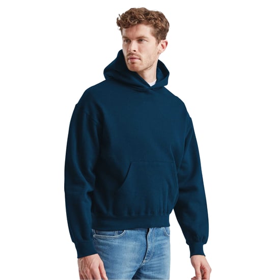 Fruit of the Loom Mannen Supercotton Hoodie (Bergblauw) - Image 1