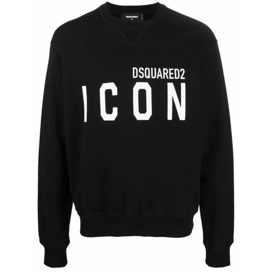 Dsquared2 Zwarte Sweatshirt Met Groot Logo En Iconisch Zwart Logo - Image 1